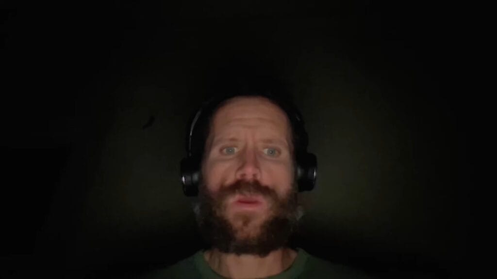 A screenshot from Found Footage horror movie #MissingCouple (2024)