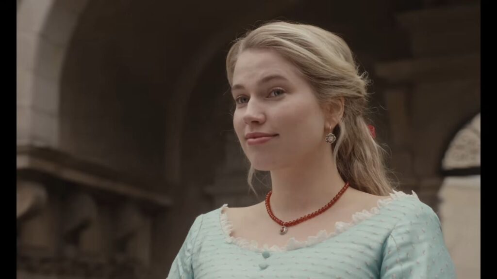 A screenshot from Norwegian body-horror movie The Ugly Stepsister (2025)