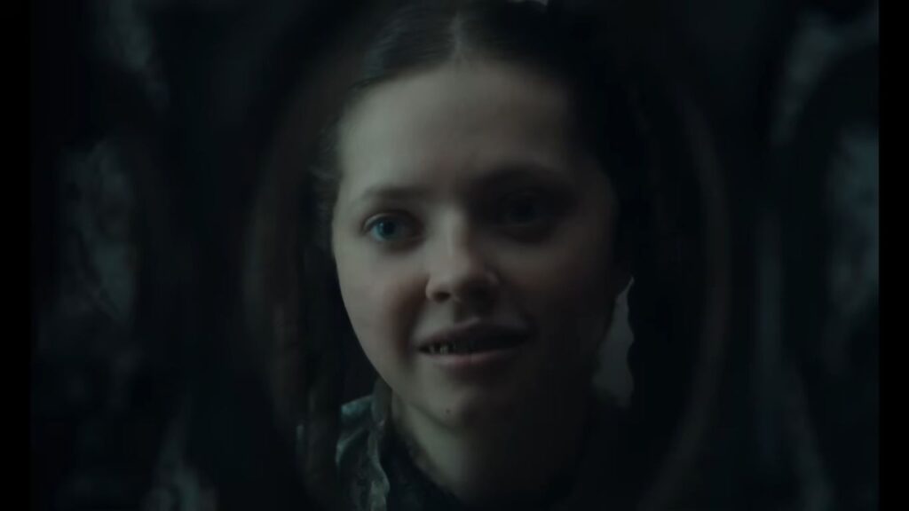 A screenshot from Norwegian body-horror movie The Ugly Stepsister (2025)