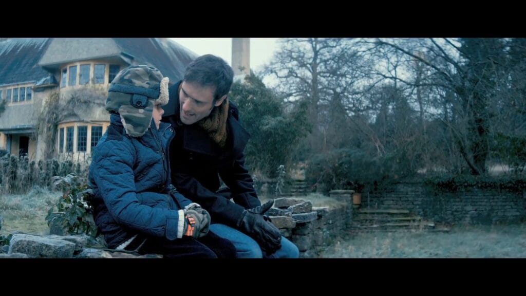 A screenshot from folk horror movie Blackwood (2014)