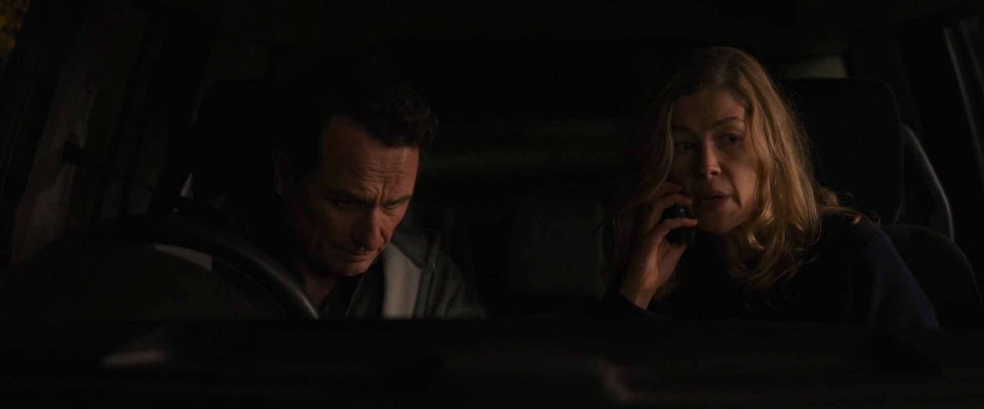 A screenshot from horror movie Hallow Road (2025)