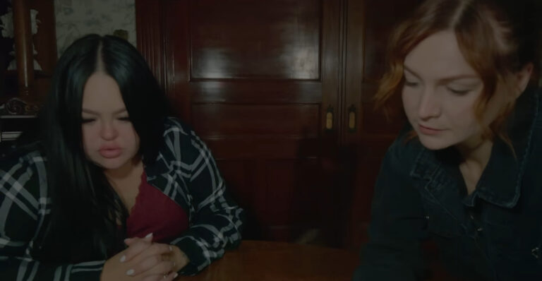 A screenshot from found footage horror movie House on Eden (2025)