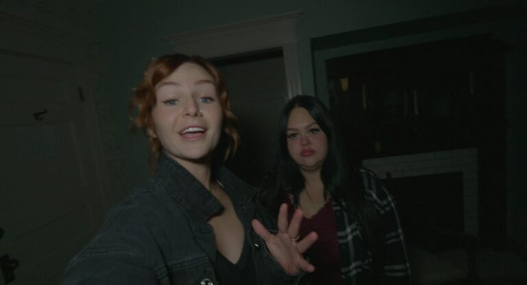 A screenshot from found footage horror movie House on Eden (2025)