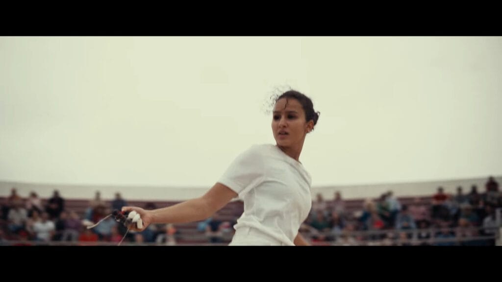 A screenshot from the French horror movie Animale (2025)