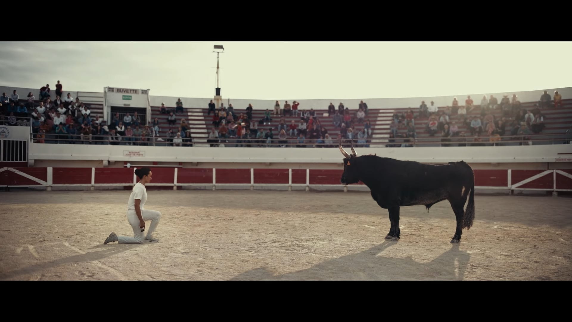 A screenshot from the French horror movie Animale (2025)