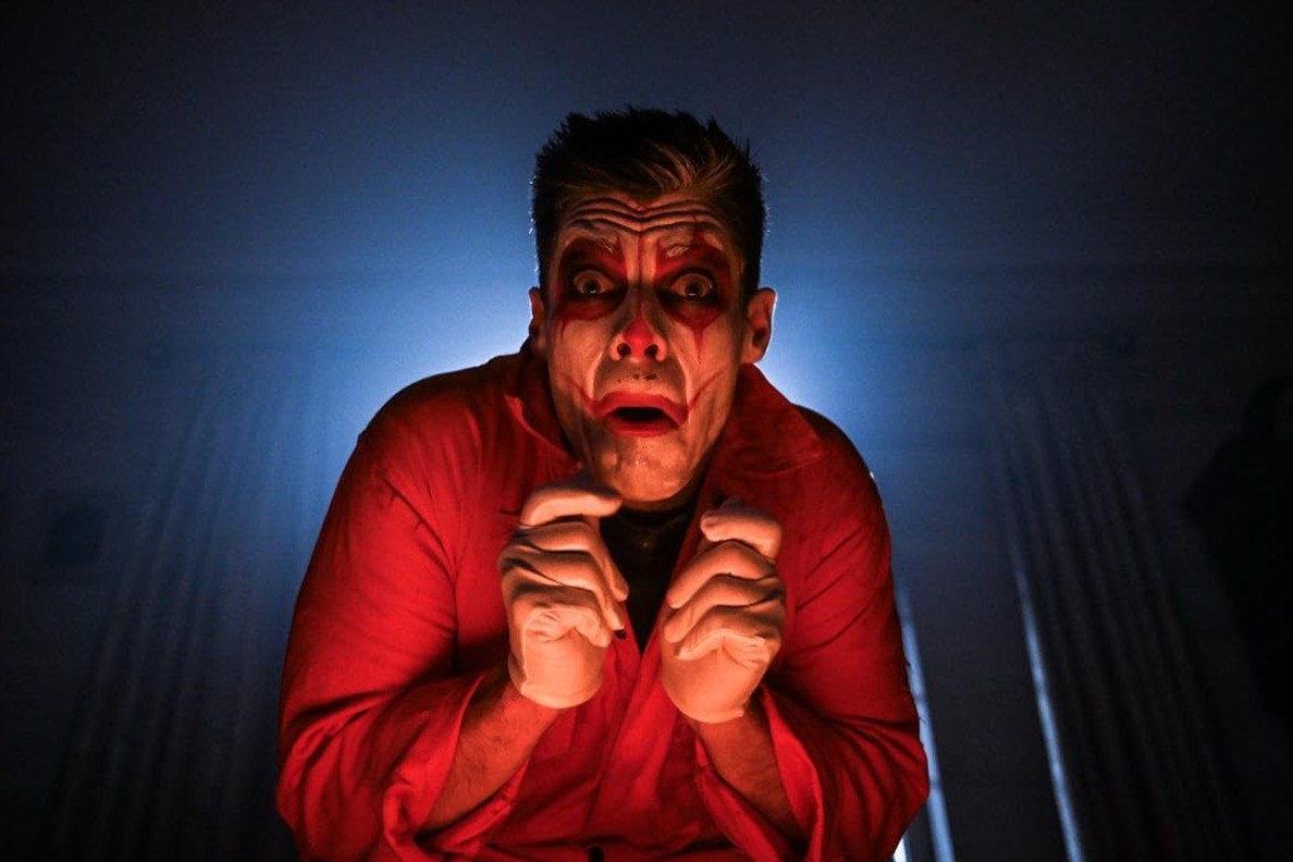 A screenshot from British horror movie Helloween (2025)