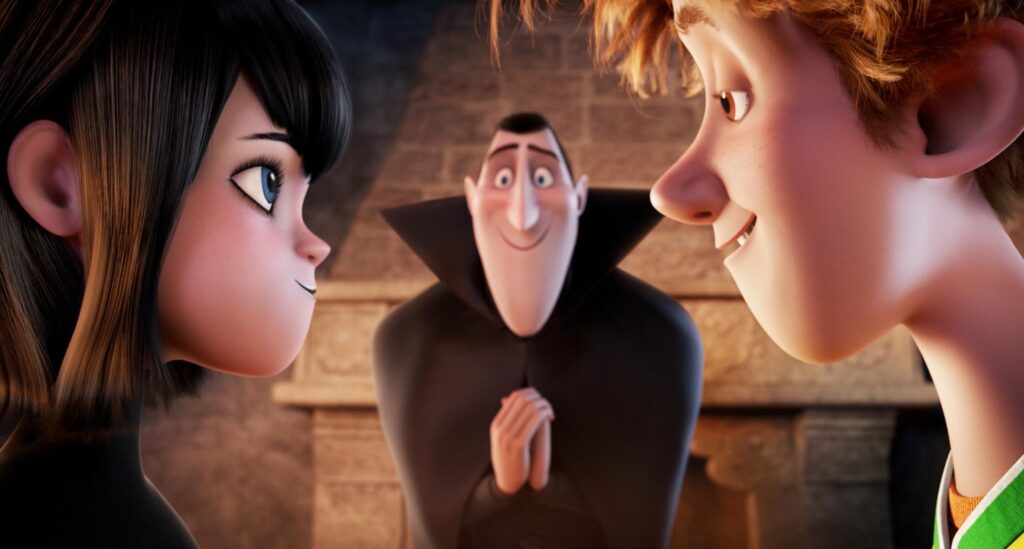A screenshot from family friendly scary movie Hotel Transylvania (2012)