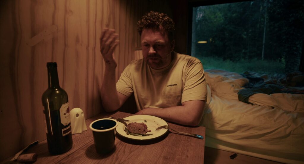 A screenshot from British Found Footage horror comedy Loner (2025)