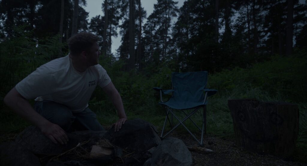 A screenshot from British Found Footage horror comedy Loner (2025)