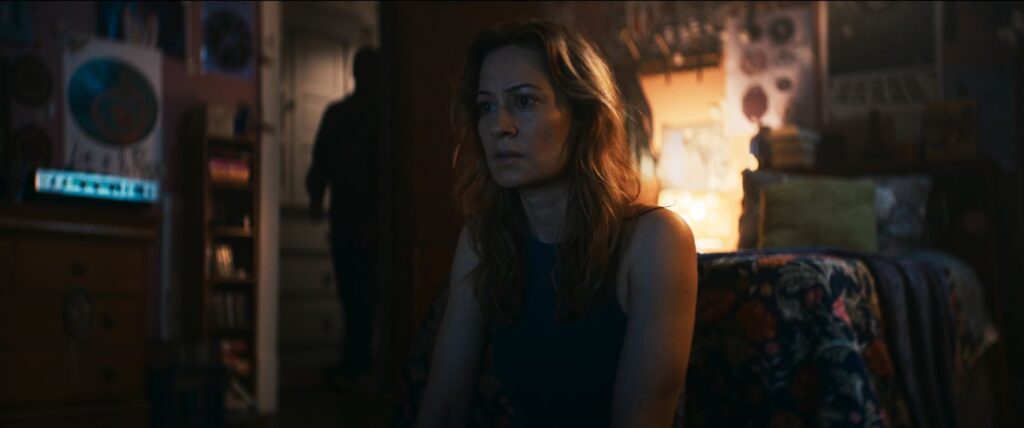 A screenshot from horror movie Shelby Oaks (2024)