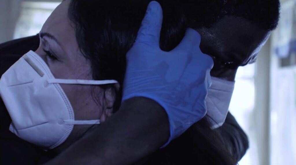 A screenshot from thriller movie The Death of Us (2023)