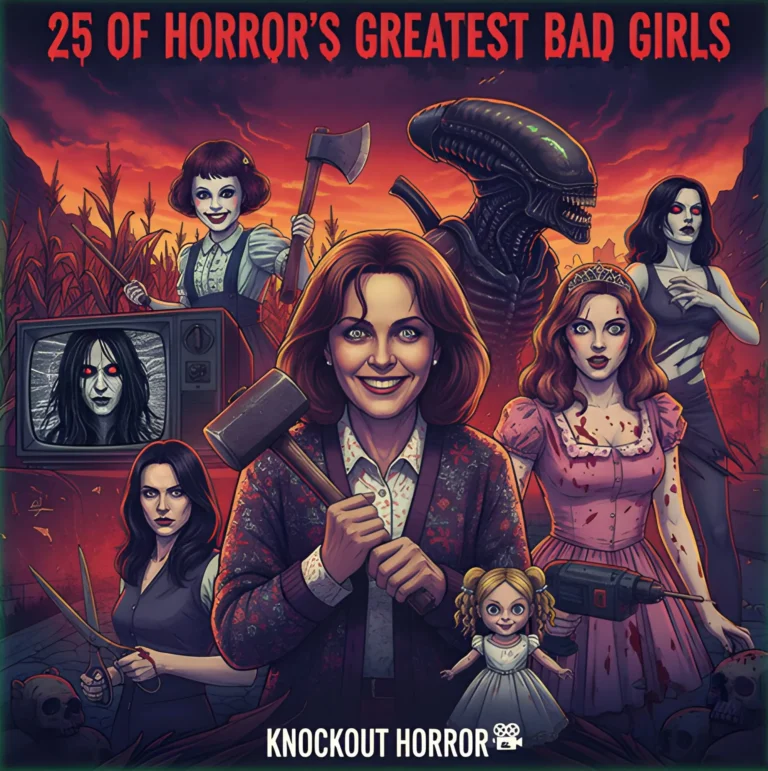 A cover image for an article on 25 of Horror's Best Bad Girls.