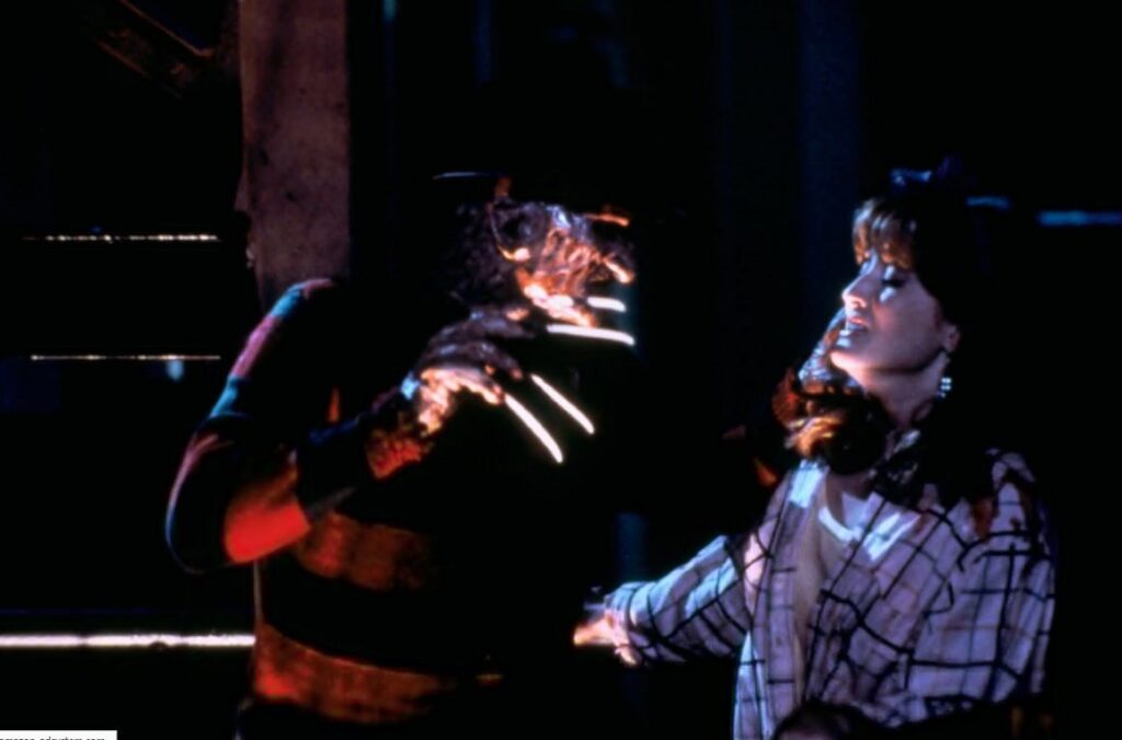 A screenshot from slasher movie A Nightmare on Elm Street Part 2: Freddy's Revenge (1985)