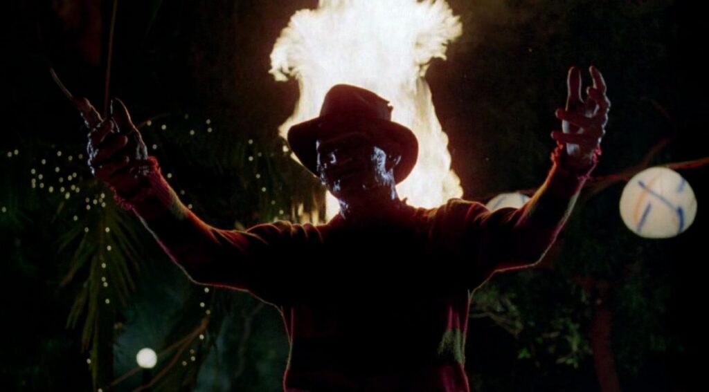 A screenshot from slasher movie A Nightmare on Elm Street Part 2: Freddy's Revenge (1985)