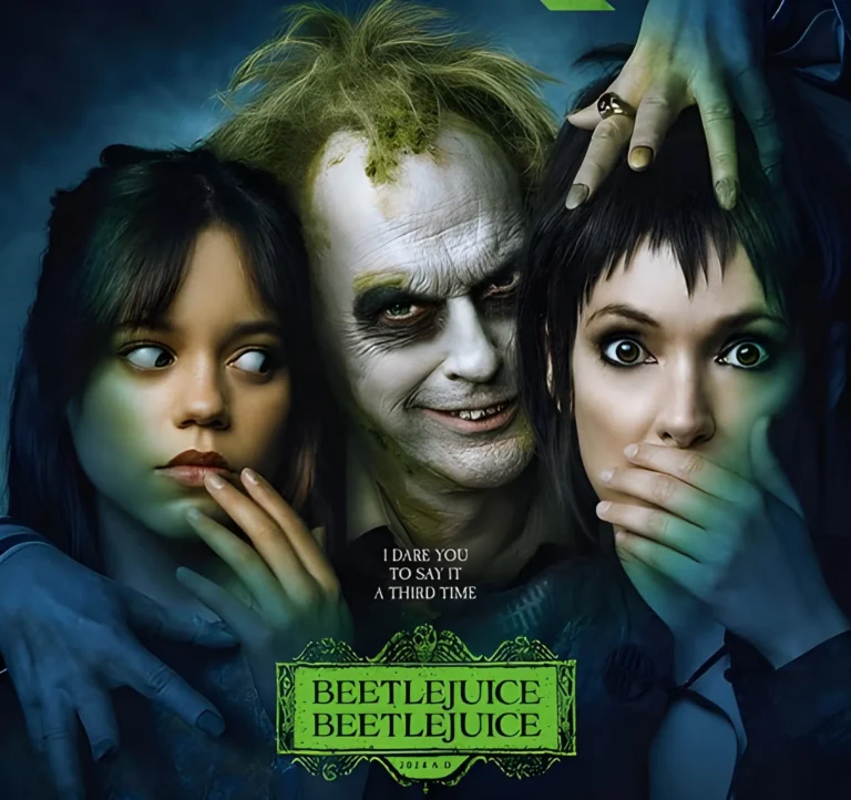 A screenshot from comedy horror movie Beetlejuice Beetlejuice (2024)