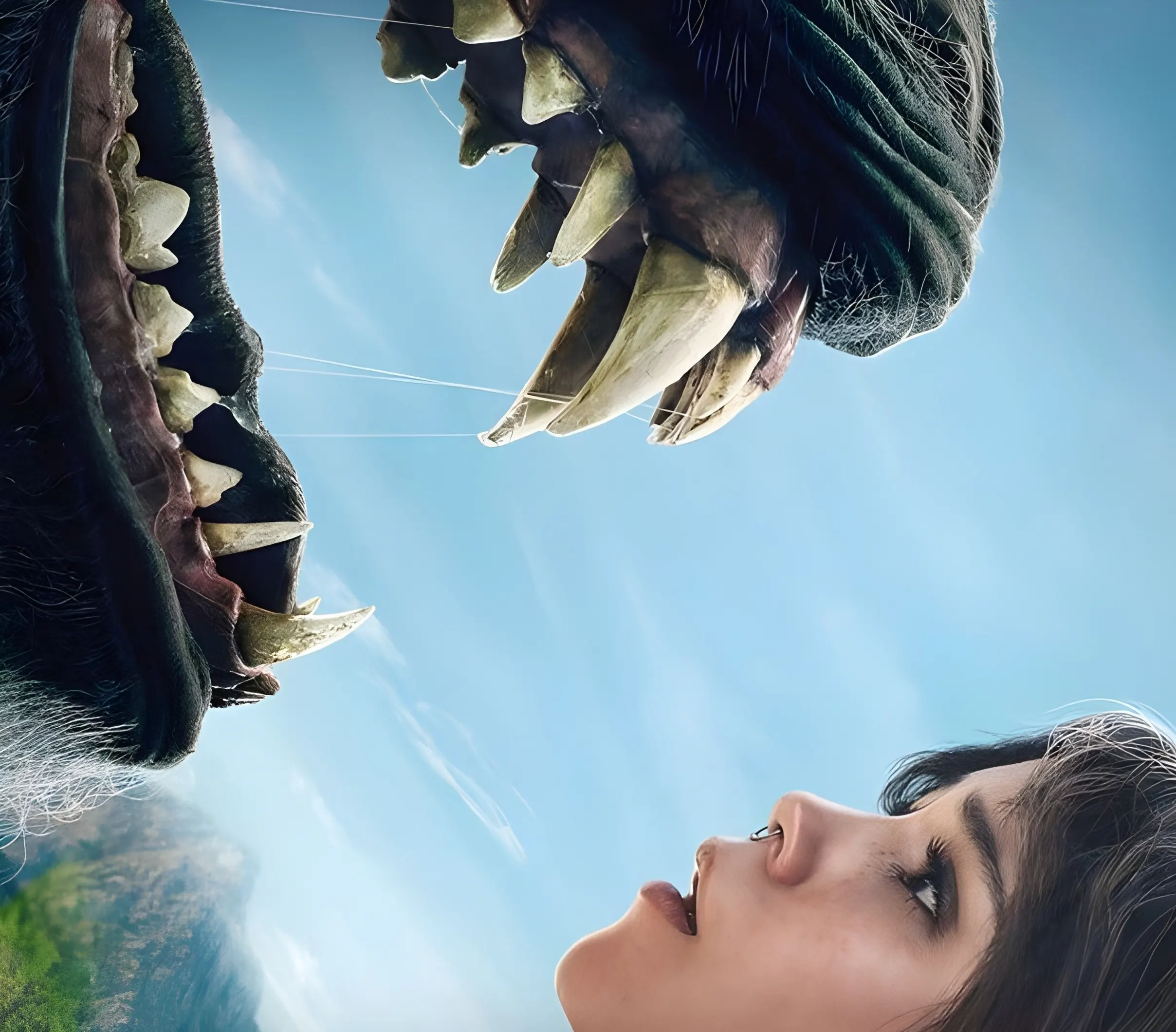 A screenshot from fantasy horror movie Death of a Unicorn (2025)