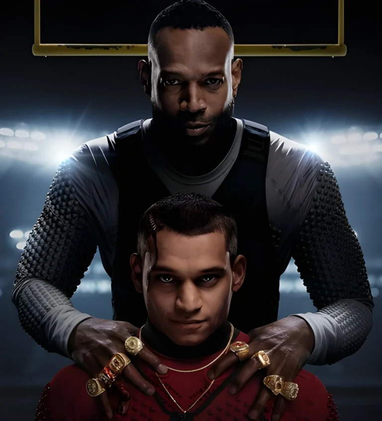 A screenshot from sport themed horror movie Him (2025)