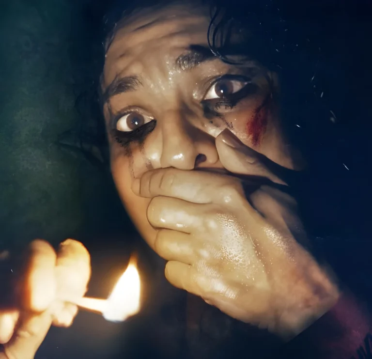 A screenshot from Tubi horror movie Match (2025)