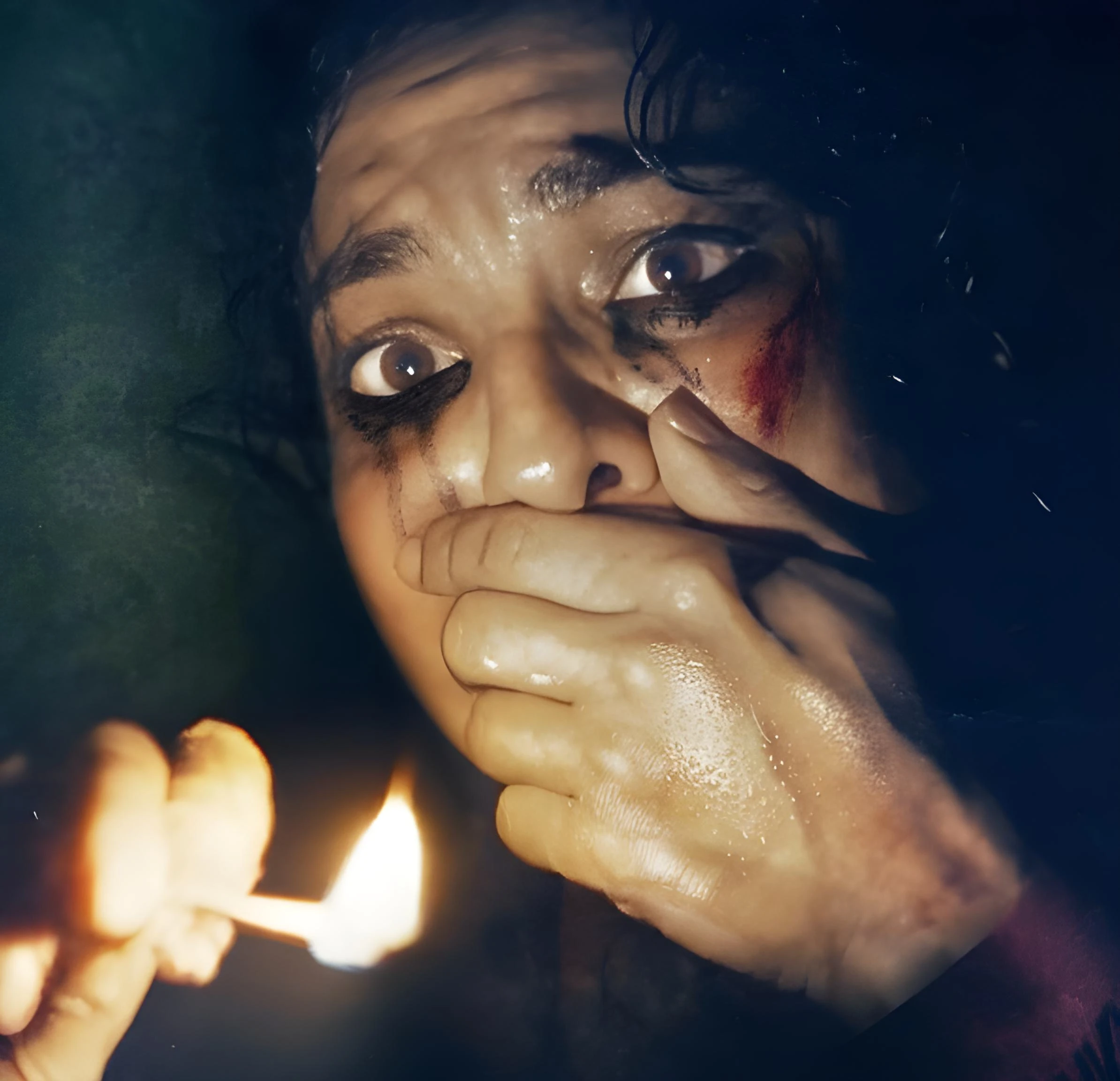 A screenshot from Tubi horror movie Match (2025)