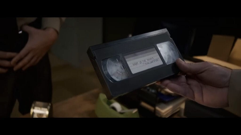 A screenshot from Shudder original slasher movie Night of the Reaper (2025)