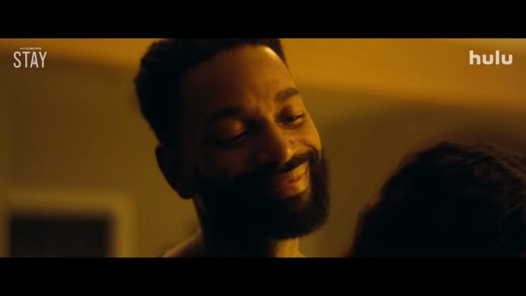 A screenshot from Hulu horror movie Stay (2025)