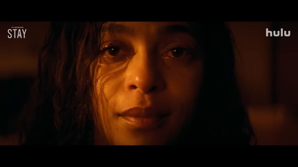 A screenshot from Hulu horror movie Stay (2025)