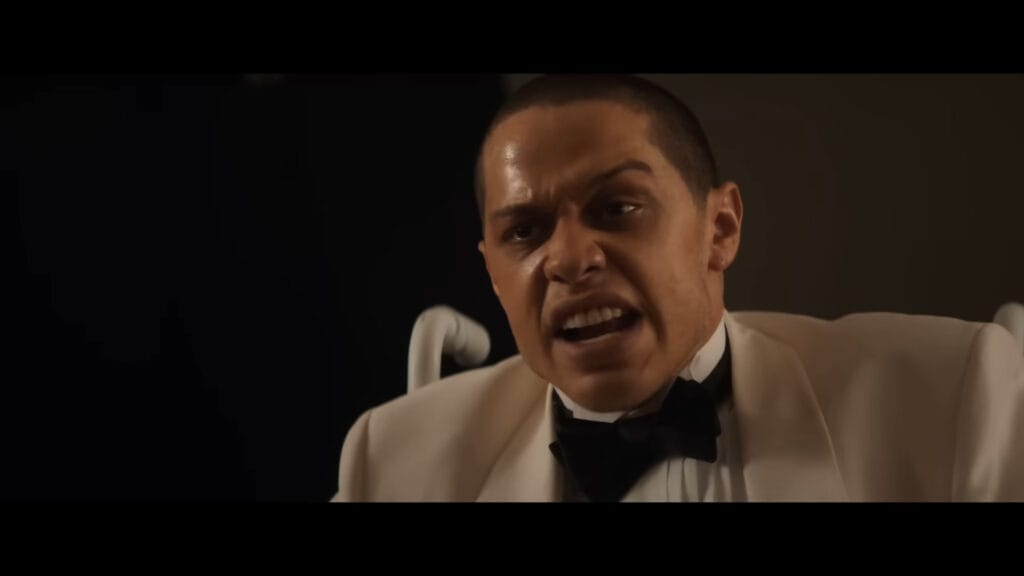 A screenshot from splatter horror movie The Home (2025)