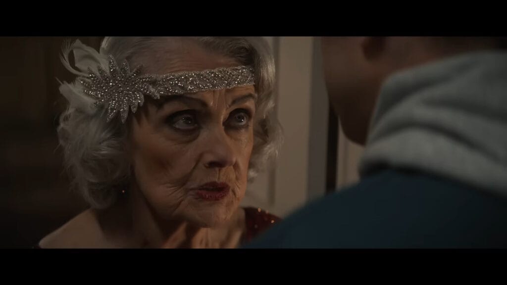 A screenshot from splatter horror movie The Home (2025)