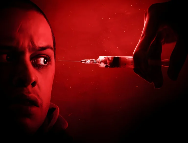 A screenshot from splatter horror movie The Home (2025)