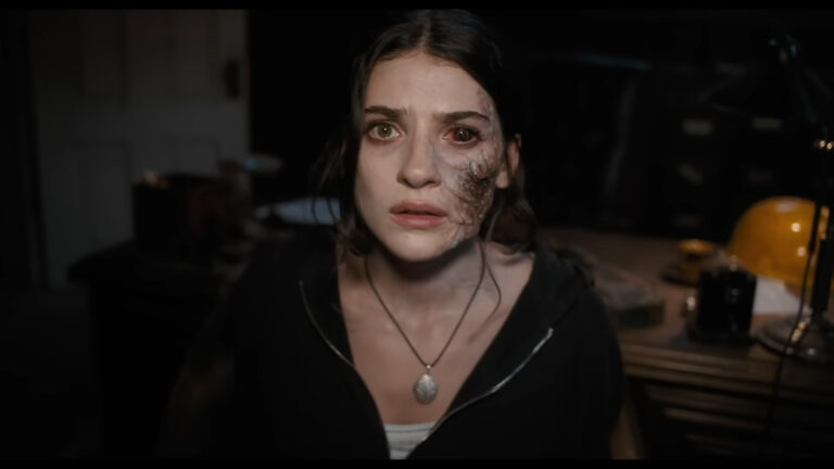 A screenshot from Splatter horror movie Until Dawn (2025)