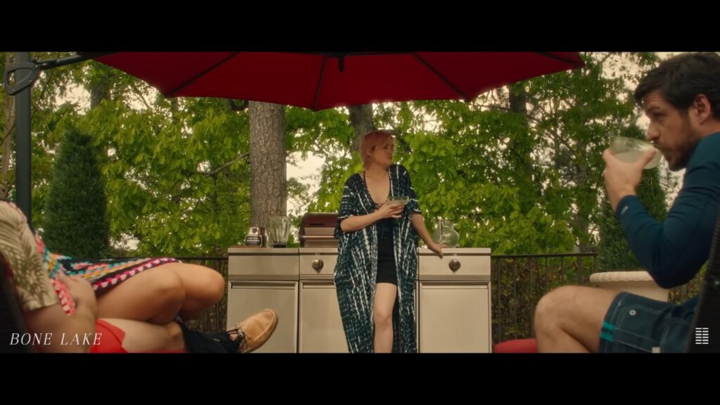 A screenshot from horror movie Bone Lake (2024)
