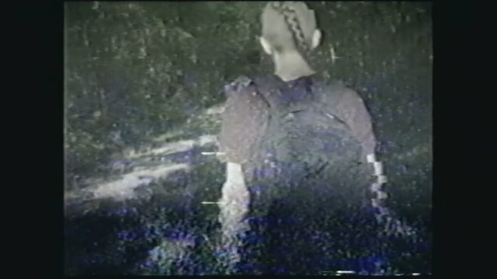 A screenshot from Tubi horror movie Destroy This Tape (2025)