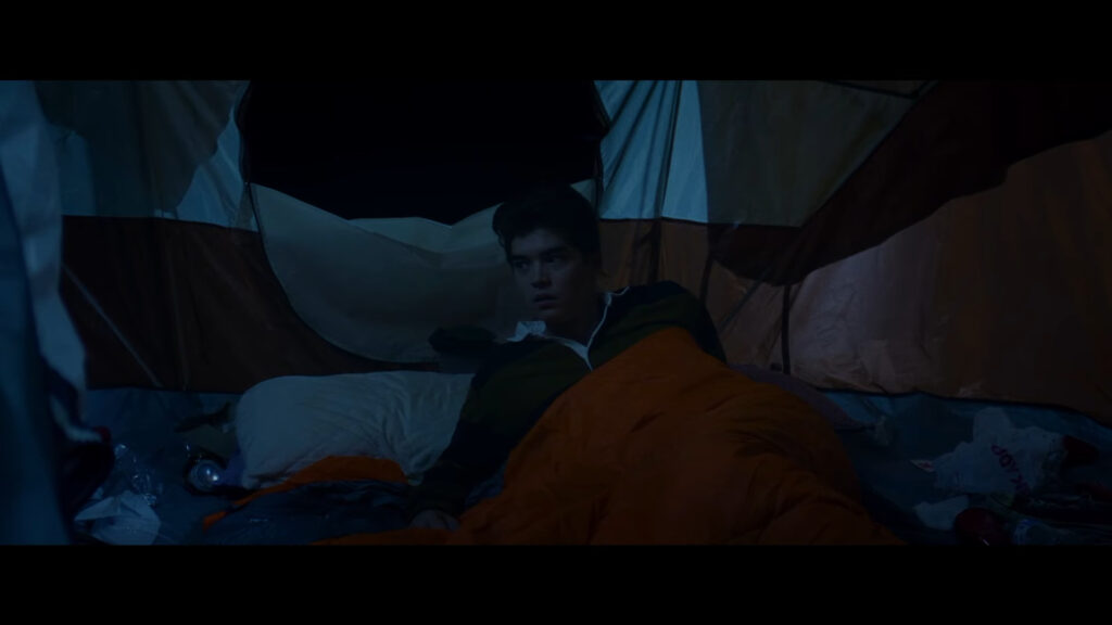 A screenshot from Tubi horror movie Don't Trip (2025)