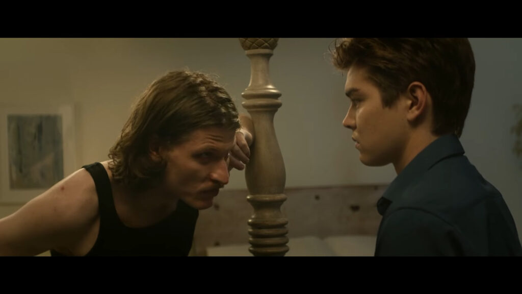 A screenshot from Tubi horror movie Don't Trip (2025)