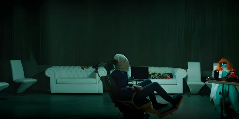 A screenshot from Tubi horror movie Don't Trip (2025)