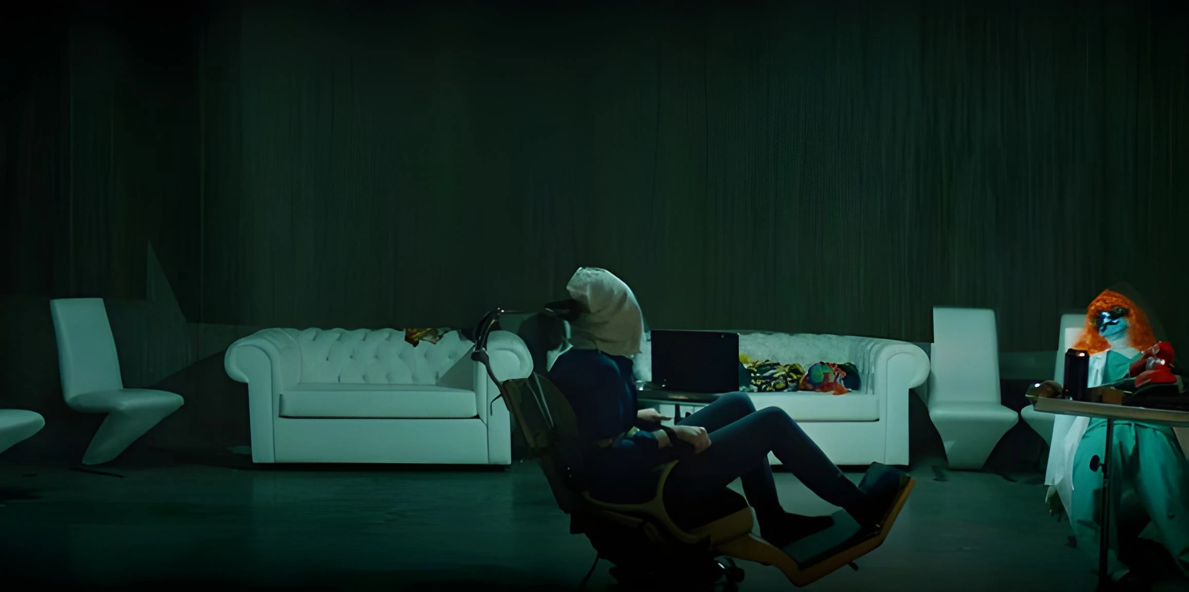 A screenshot from Tubi horror movie Don't Trip (2025)