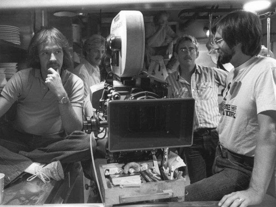 A still from the set of the horror movie The Thing (1982)