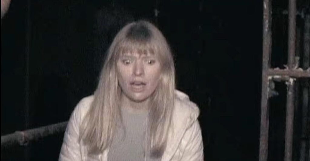 A screenshot from horror movie Shelby Oaks (2024)