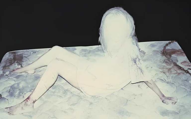 A screenshot from horror movie Shelby Oaks (2024)