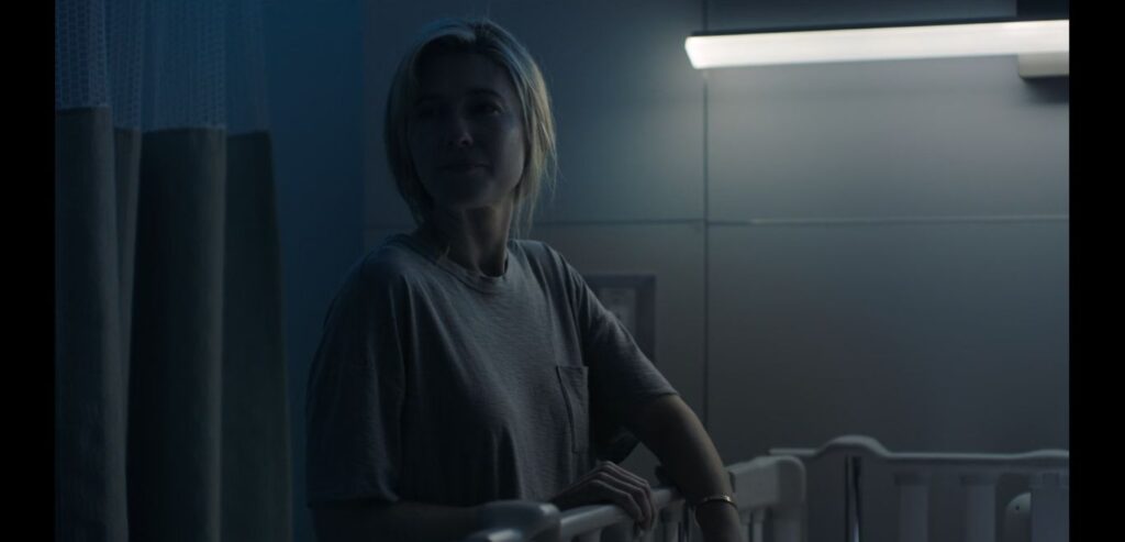 A screenshot from Hulu thriller movie The Hand That Rocks The Cradle (2025)