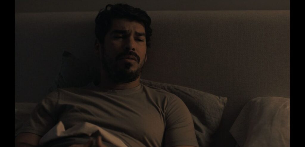 A screenshot from Hulu thriller movie The Hand That Rocks The Cradle (2025)