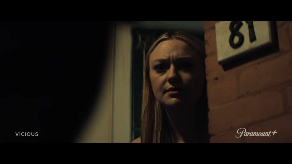 A screenshot from supernatural horror movie Vicious (2025)