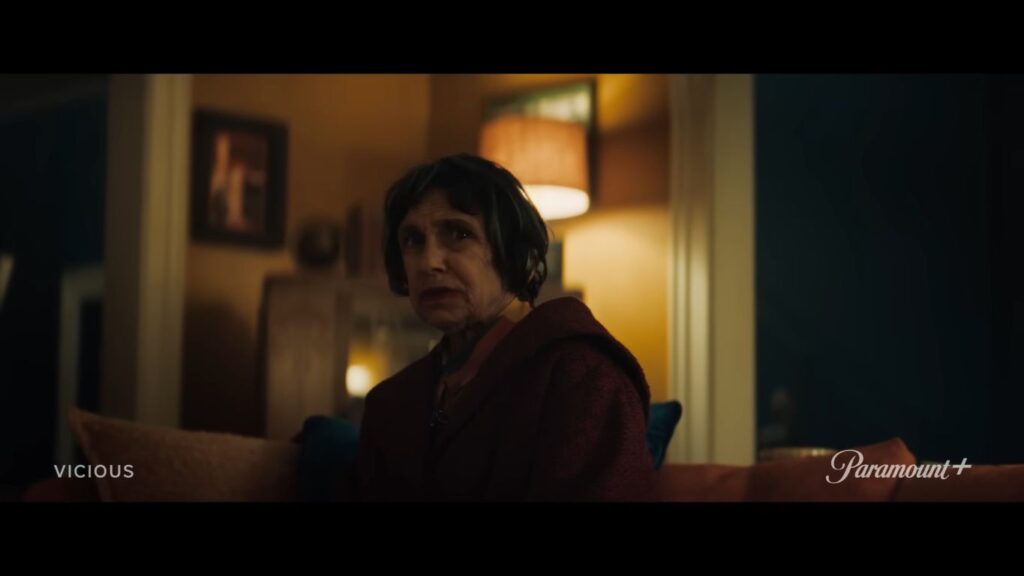 A screenshot from supernatural horror movie Vicious (2025)