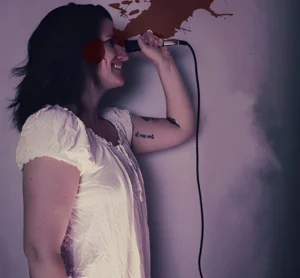 Official movie poster for 119.mp4 featuring Florence Pugh looking distressed in a grainy, found-footage style frame.