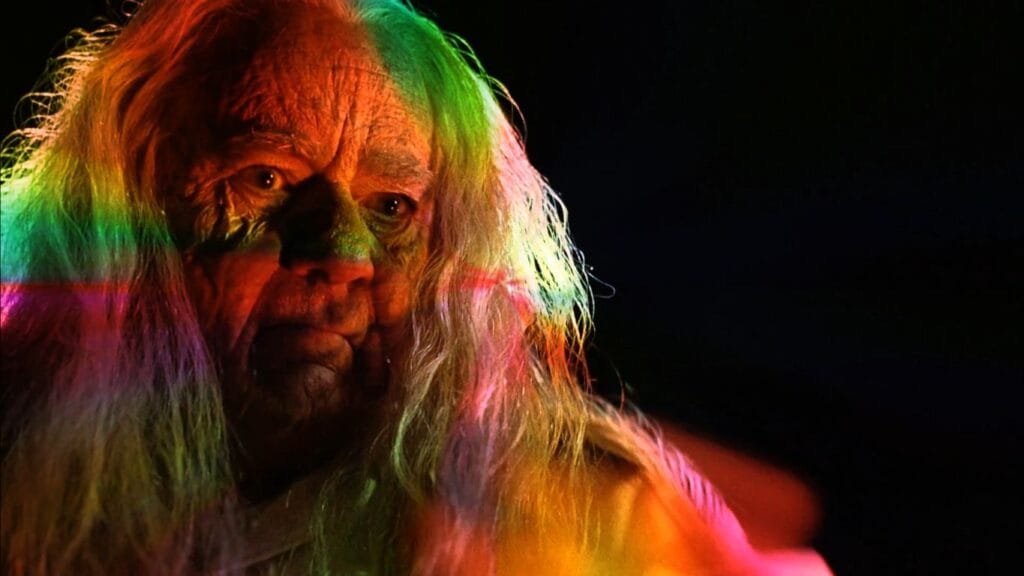 Michael Constantine as Romani man Tadzu Lempke in the horror movie Thinner (1996)